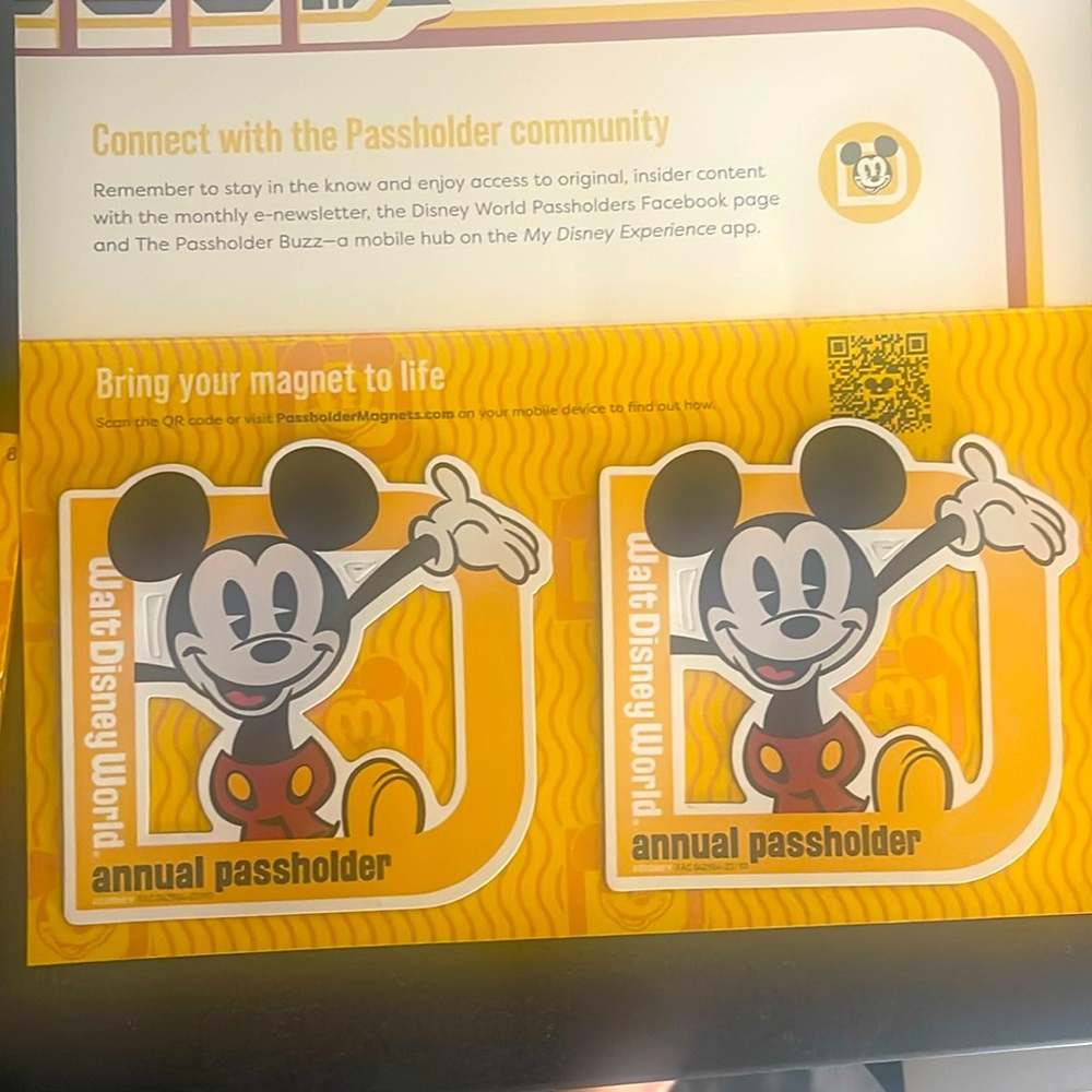 Disney world annual passholder magnets